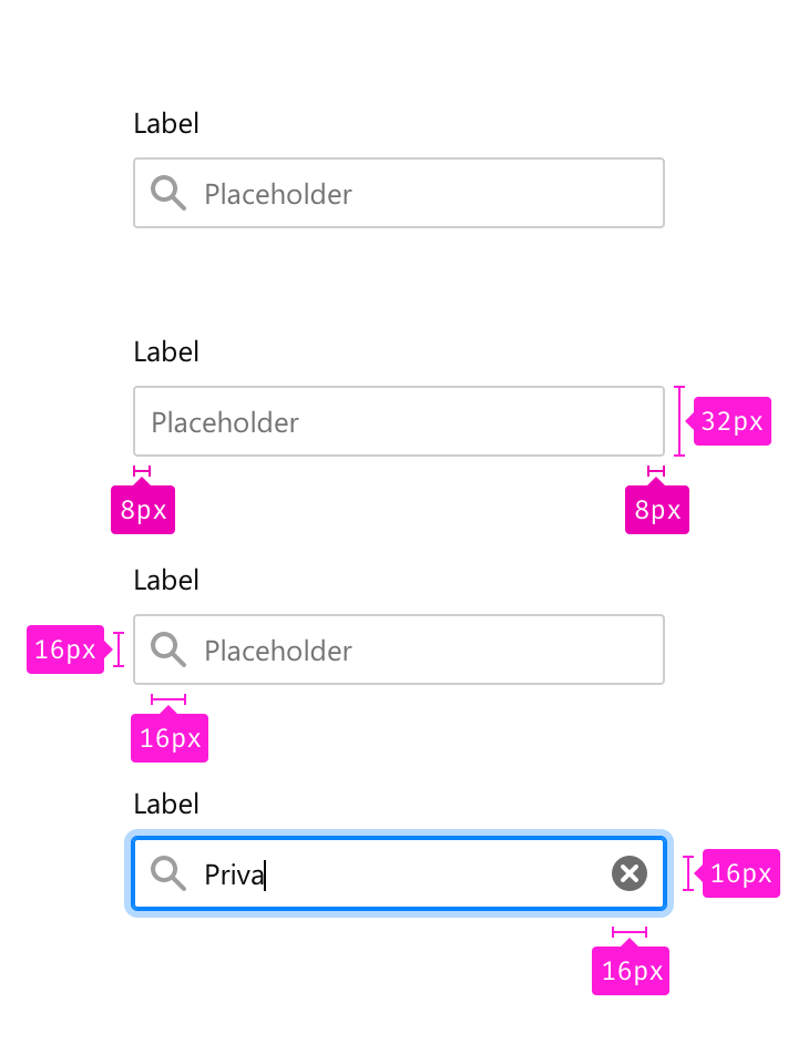 Input Fields